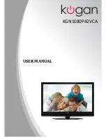 Kogan KGN1080P42VCA User Manual предпросмотр