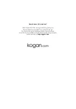 Предварительный просмотр 8 страницы Kogan NBOTGLMNCLA User Manual