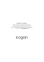 Preview for 8 page of Kogan NC-700 User Manual