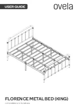 Kogan Ovela Florence Metal Bed OVFLOMBBKA User Manual preview