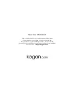 Предварительный просмотр 20 страницы Kogan OVELA LA MESA OVLAMESAWDA User Manual