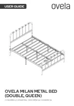 Kogan OVELA MILAN METAL BED OVMILMBBDA User Manual preview