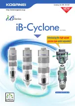 Koganei iB-Cyclone IBCY30 Series Handling Instructions And Precautions предпросмотр