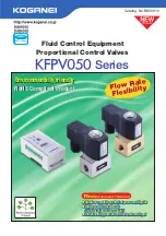 Koganei KFPV050 Series Manual preview