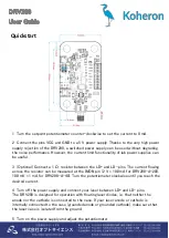 Koheron DRV200 User Manual preview