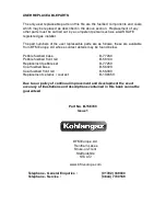 Preview for 47 page of Kohlangaz delamere Installation, Maintenance & User Instructions