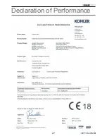 Предварительный просмотр 27 страницы Kohler Mira Ascend Series Installation Manual