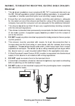 Предварительный просмотр 9 страницы Kohler Mira Mira Sprint Installation And User Manual