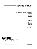 Preview for 1 page of Kohler 10CCFO Service Manual