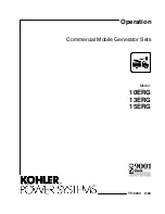 Kohler 10ERG Operation Manual preview