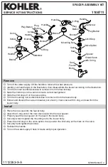 Kohler 1108711 Service Kit Instructions предпросмотр