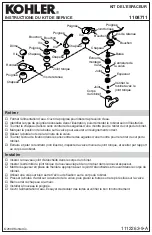 Предварительный просмотр 2 страницы Kohler 1108711 Service Kit Instructions