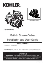 Kohler 1190330-NA Installation And User Manual preview