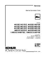 Kohler 125EOZ/100EFOZ Service Manual preview