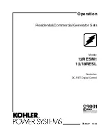 Предварительный просмотр 1 страницы Kohler 12RESL Operation Manual