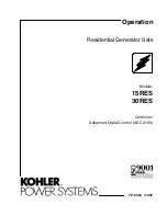 Preview for 1 page of Kohler 15RES Manual