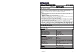 Kohler 22327T-7 Installation Instructions Manual предпросмотр