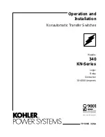 Kohler 340 KN Series Operation And Installation preview