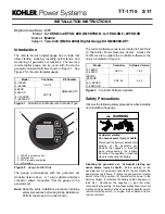 Preview for 1 page of Kohler 4-8EFKD Installation Instructions Manual