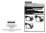 Kohler 45429IN Installation Instructions предпросмотр