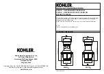 Предварительный просмотр 1 страницы Kohler 45432IN Installation Instructions