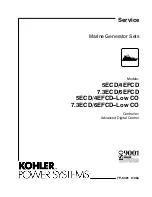Kohler 4EFCD-Low CO Service Manual preview