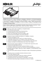 Kohler 528D Installation & User Manual предпросмотр