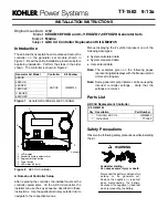 Kohler 5EFKOD Installation Instructions Manual preview