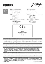 Preview for 20 page of Kohler 6D030-00 Installation Manual