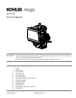 Kohler Aegis ELH775 Service Manual предпросмотр