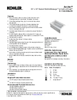 Kohler Archer K-1122-GHLAW Detailed Planning Dimensions preview