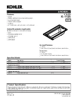 Kohler Archer K-1125 Specifications preview