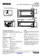 Preview for 2 page of Kohler Archer K-1949-GHRAW Quick Manual