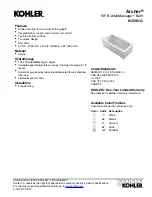 Preview for 1 page of Kohler Archer K-2595-G Quick Start Manual