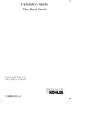 Preview for 1 page of Kohler Avid T97367-4-BN Installation Manual