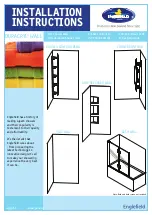 Preview for 1 page of Kohler BATH WALL Installation Instructions Manual