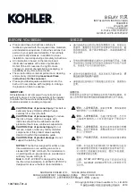 Kohler BELAY K-156T-LCP Installation Instructions Manual предпросмотр