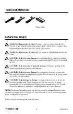 Preview for 2 page of Kohler C3-420 Installation Instructions Manual