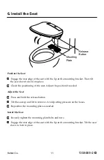 Preview for 11 page of Kohler C3-420 Installation Instructions Manual