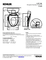 Preview for 2 page of Kohler C3 K-8298 Manual