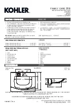 Предварительный просмотр 1 страницы Kohler CARE K-22779T-1 Installation Instructions