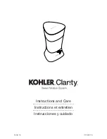 Предварительный просмотр 1 страницы Kohler CLARITY Manual