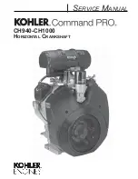 Предварительный просмотр 1 страницы Kohler Comand Pro CH1000 Service Manual