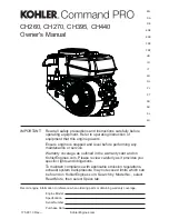 Kohler Comand PRO CH260 Owner'S Manual предпросмотр