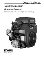 Kohler COMMAND 20-25 HP Owner'S Manual предпросмотр