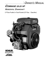 Kohler COMMAND 20 HP Owner'S Manual предпросмотр