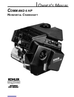 Предварительный просмотр 1 страницы Kohler Command 6 HP Owner'S Manual