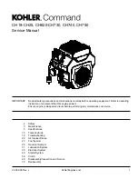 Kohler Command CH25 Service Manual preview