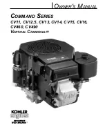 Предварительный просмотр 1 страницы Kohler Command CV1 Owner'S Manual