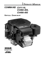 Kohler COMMAND CV11 Service Manual предпросмотр